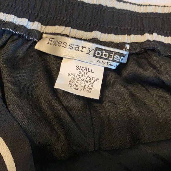 Necessary Objects striped elastic waist pants S - Picture 6 of 12